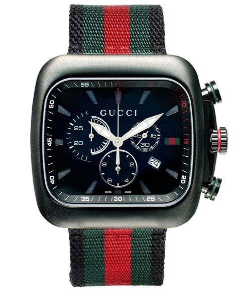 mens gucci watch green face